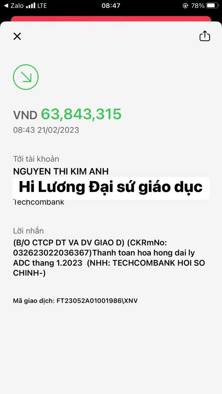Bằng chứng thu nhập